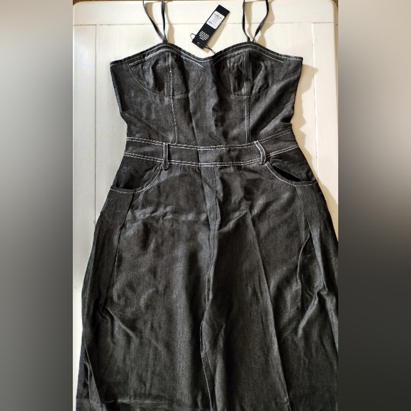 NYC Living Denim Jumpsuit| Various Sizes| Dark Wash - Picture 10 of 11